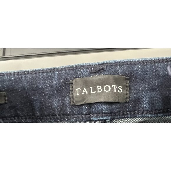 Talbots Jeans Women's Size 8 High-Rise Barely Boot Stretch Blue Denim Bootcut - Picture 3 of 10